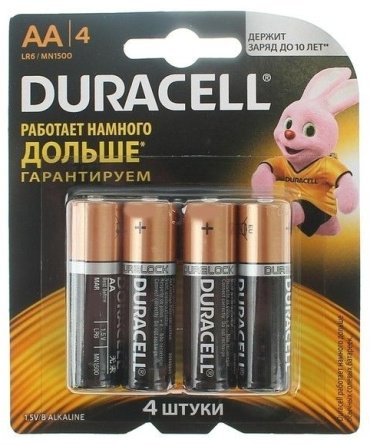 Батарейка AA Duracell 4 шт