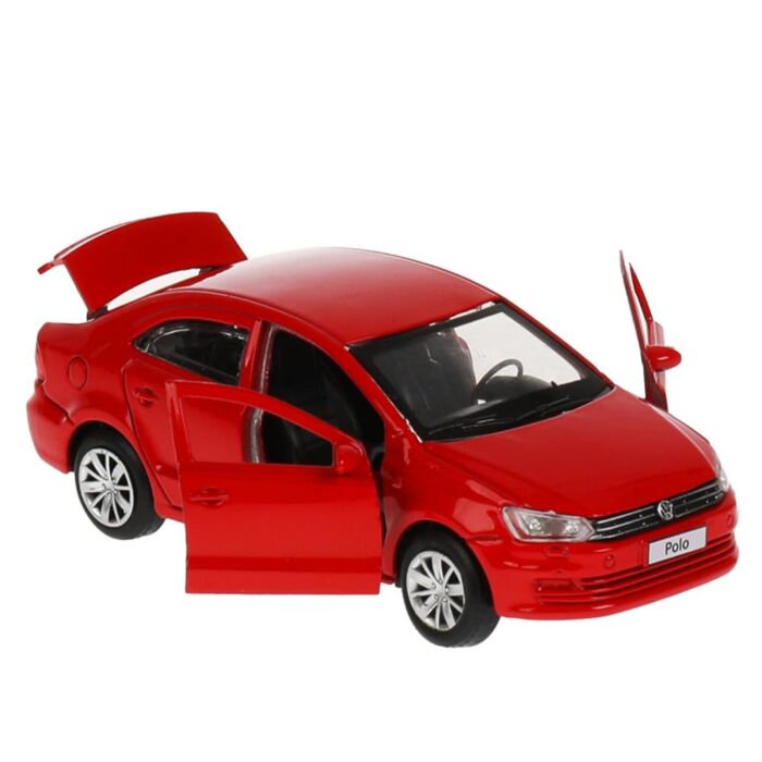 Машинка Технопарк Volkswagen Polo 12см красная купить,NaN