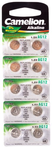 Батарейка LR43, AG12 Camelion 10 шт