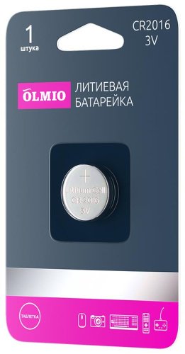 Батарейка CR2016 OLMIO 1 шт