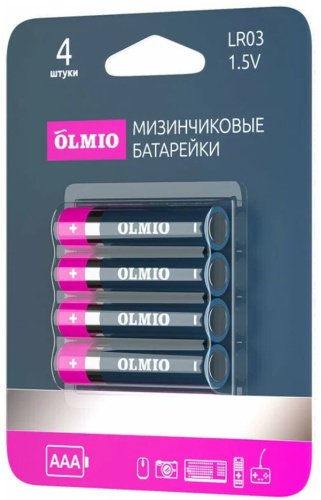Батарейка AAA OLMIO 4 шт