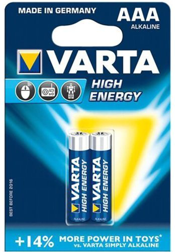 Батарейка AAA VARTA 2 шт купить,NaN