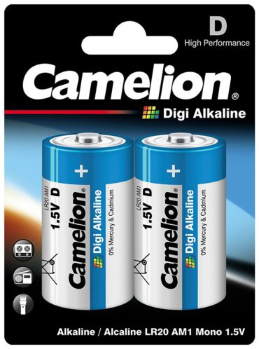 Батарейка D Camelion 2 шт