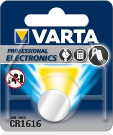 Батарейка CR1616 VARTA 1 шт купить,NaN