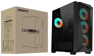 Корпус GIGABYTE GB-C301G V2 черный купить,0