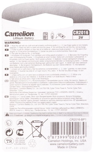 Батарейка CR2016 Camelion 1 шт