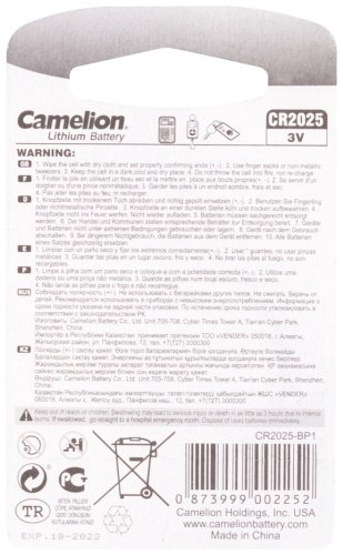 Батарейка CR2025 Camelion 1 шт