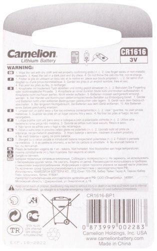 Батарейка CR1616 Camelion 1 шт купить,0