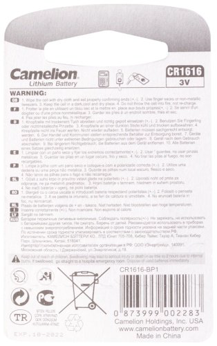 Батарейка CR1616 Camelion 1 шт