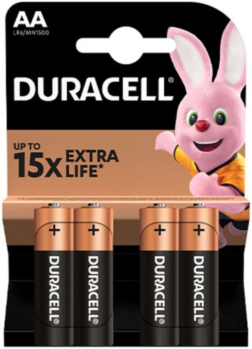 Батарейка AA Duracell 4 шт