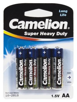 Батарейка AA Camelion Super Heavy Duty R6P-BP4B 4 шт