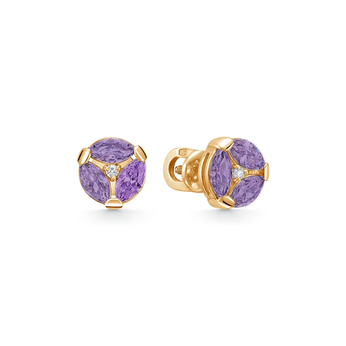 Серьги Zlato Z2-10384-син 2.42гр купить,164560