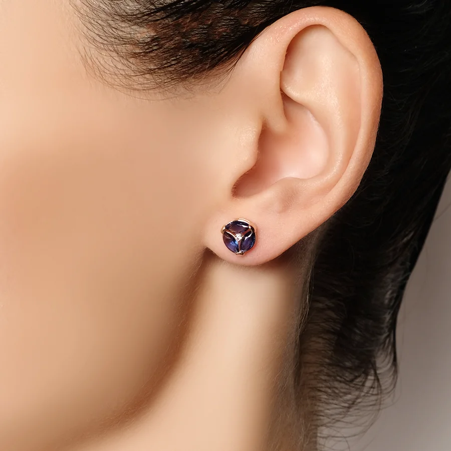 Серьги Zlato Z2-10384-син 2.42гр купить,164560