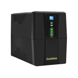 Источник бесперебойного питания ExeGate BNB-600.LED.AVR.2SH
