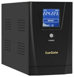 Источник бесперебойного питания ExeGate LLB-2200.LCD.AVR.2SH.RJ.USB
