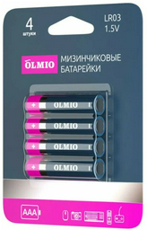 Батарейка AAA OLMIO 4 шт
