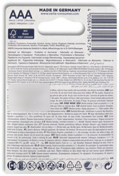 Батарейка AAA VARTA 4 шт