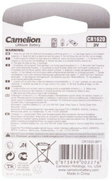 Батарейка CR1620 Camelion 1 шт