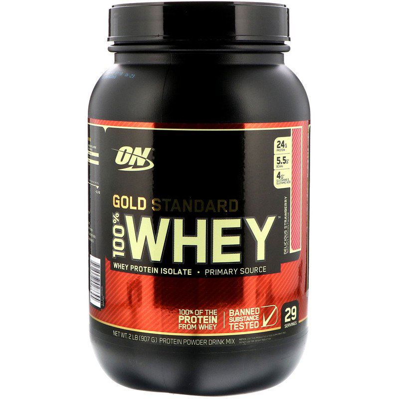 Протеин Optimum Nutrition Whey Gold Standard клубника 900гр - ForteMarket Протеин Optimum Nutrition Whey Gold Standard клубника 900гр купить,30432