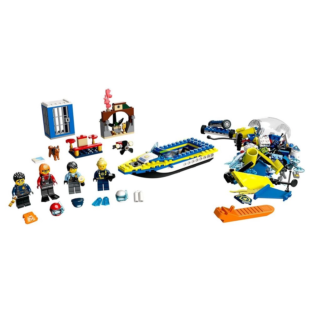 Конструктор Lego Город Детективные миссии водной полиции 60355 278 деталей купить,NaN