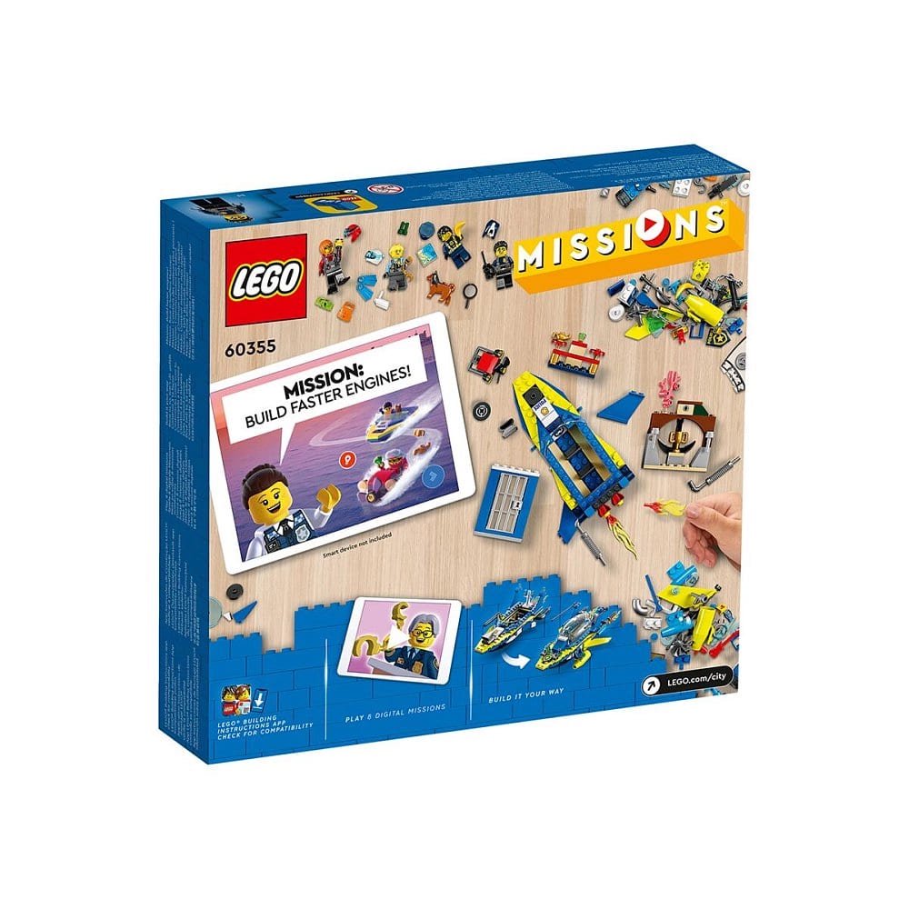 Конструктор Lego Город Детективные миссии водной полиции 60355 278 деталей купить,NaN