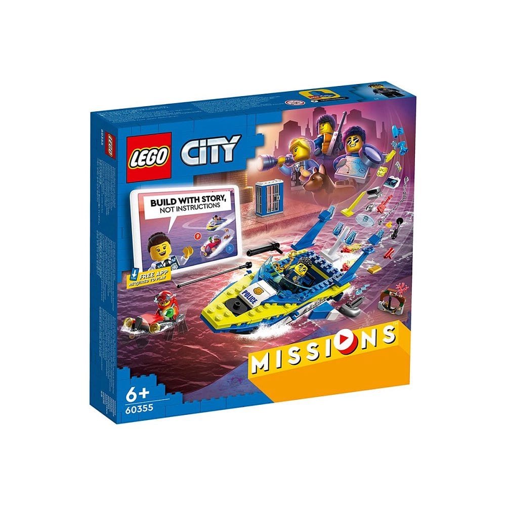 Конструктор Lego Город Детективные миссии водной полиции 60355 278 деталей купить,NaN