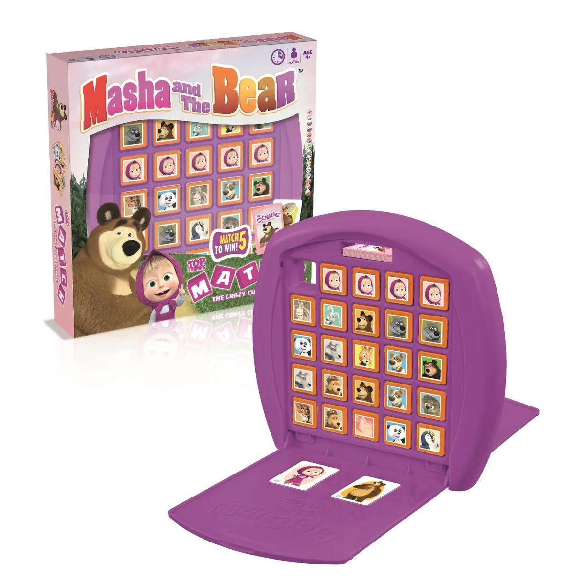 Настольная игра Играем вместе Смарт Маша и Медведь Match top trump купить,NaN