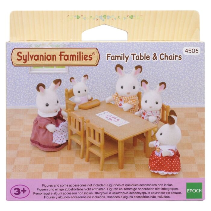 Игровой набор Sylvanian Families Обеденный стол с 5-ю стульями купить,NaN