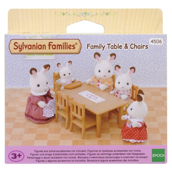 Игровой набор Sylvanian Families Обеденный стол с 5-ю стульями купить,NaN