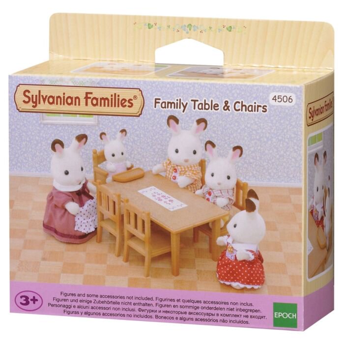 Игровой набор Sylvanian Families Обеденный стол с 5-ю стульями купить,NaN