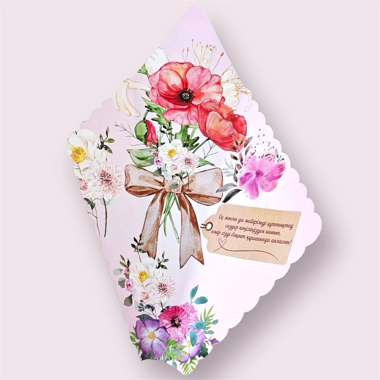 Открытка Box.kz Мереке құтты болсын 5шт купить,0