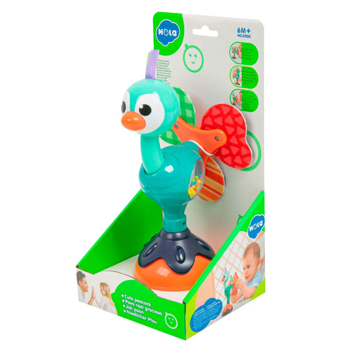 Развивающая игрушка на присоске Hola Петушок купить,NaN