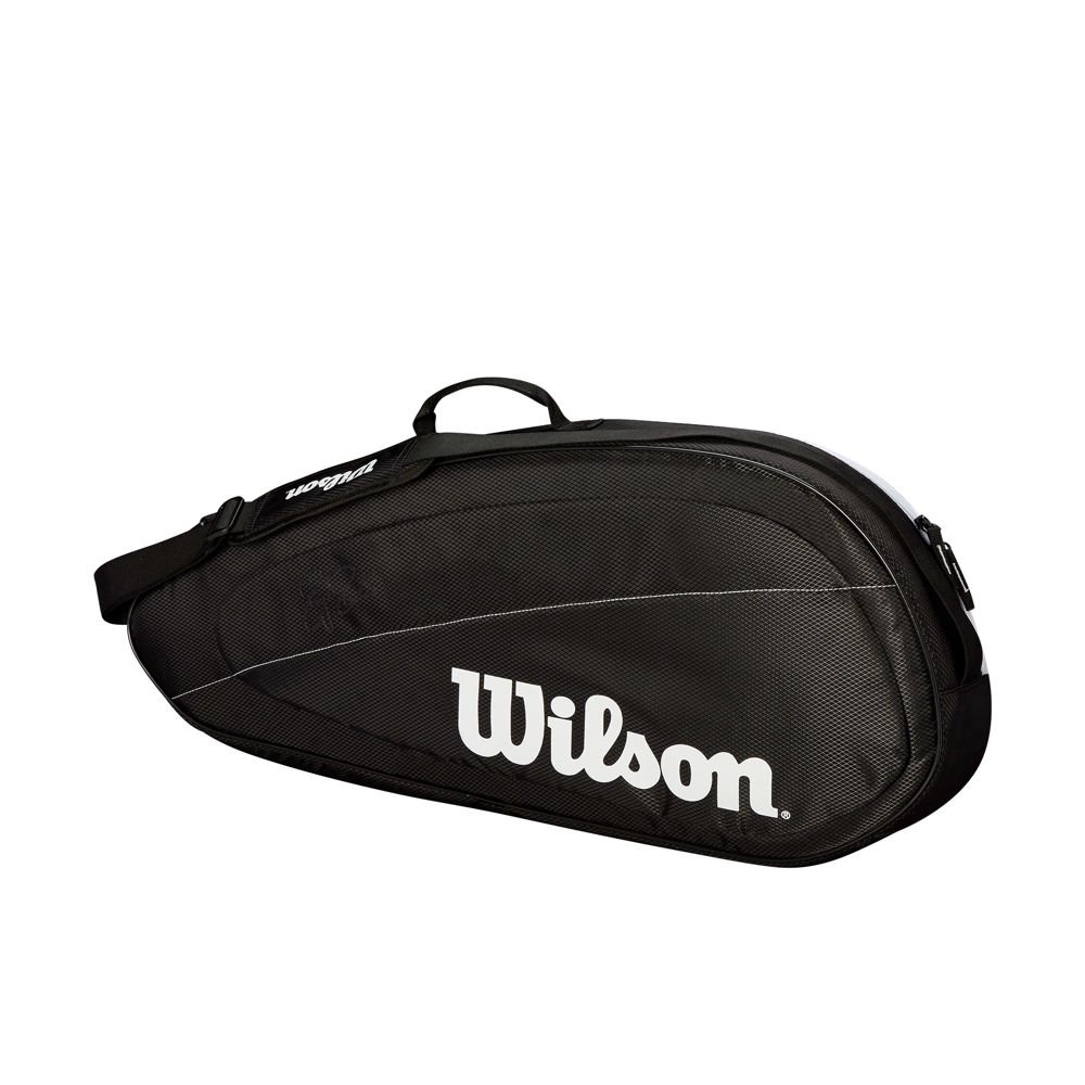 Сумка Wilson Federer Team 3 pack черно-белая купить,NaN