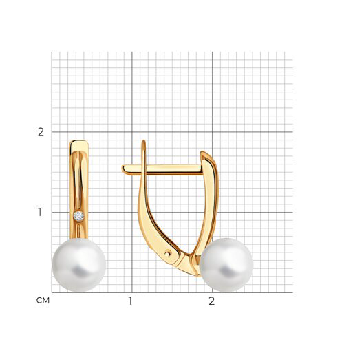 Серьги Diamant 93-220-01899-1 2,23гр. купить,NaN
