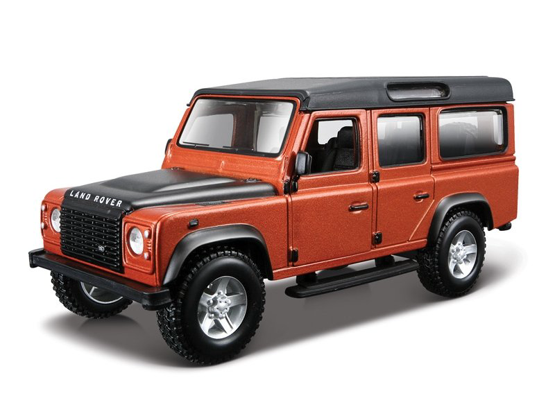 Металлическая машинка Ideal 019021mcv Land Rover Defender матовая коричневая