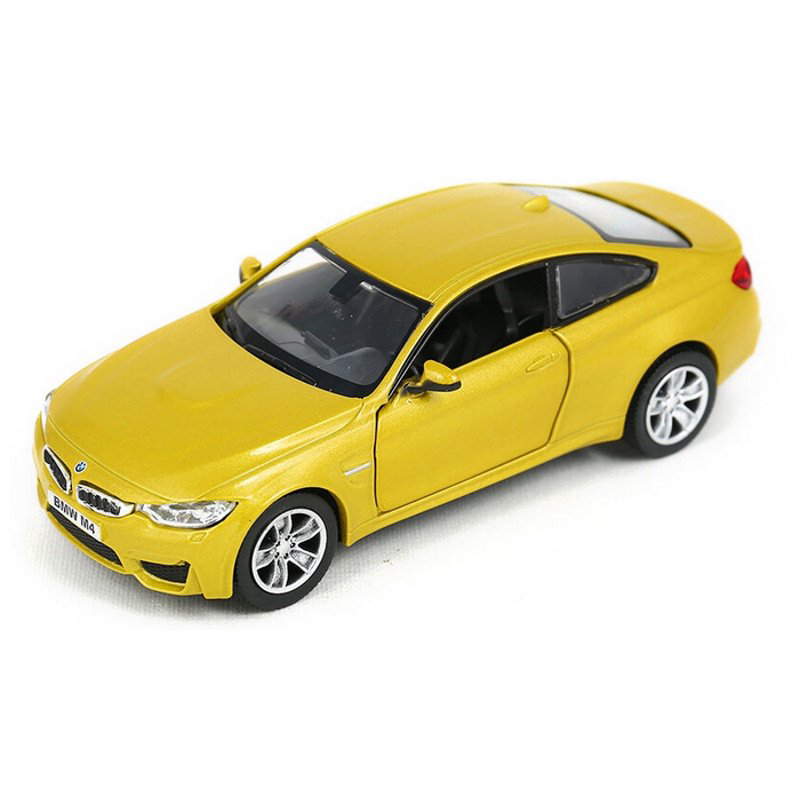 Металлическая машинка Ideal 004164  BMW M4 Coupe желтая купить,NaN