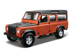 Металлическая машинка Ideal 019021mcv Land Rover Defender матовая коричневая