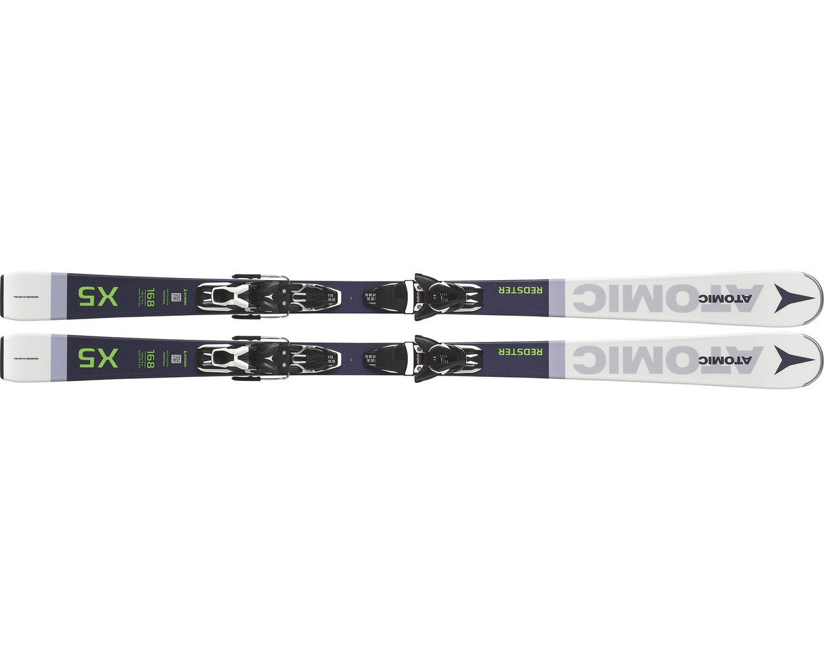 Лыжи Atomic  Redster X5 Grey + Ft 10 Gw 154 черно-белые купить,NaN