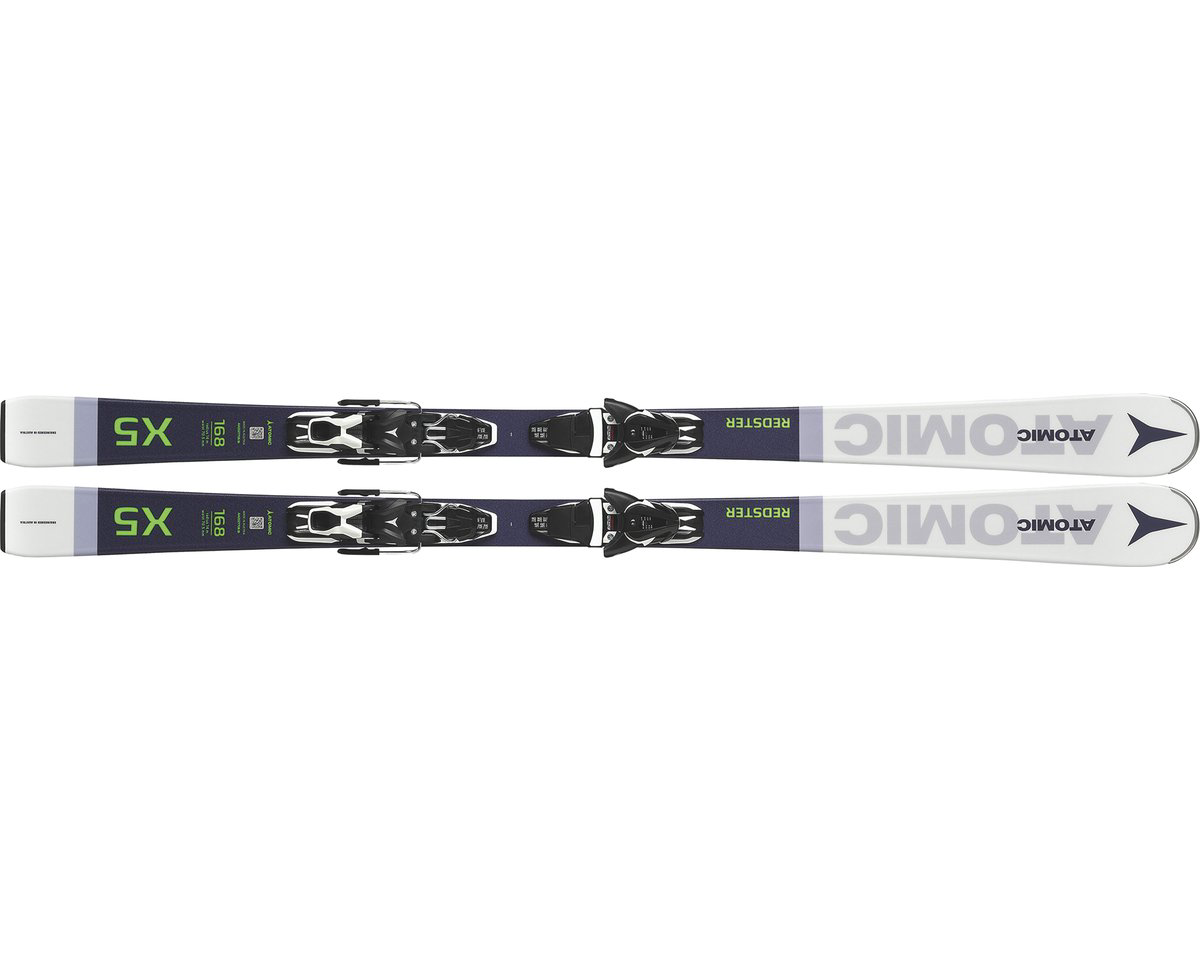 Лыжи Atomic  Redster X5 Grey + Ft 10 Gw 154 черно-белые купить,NaN