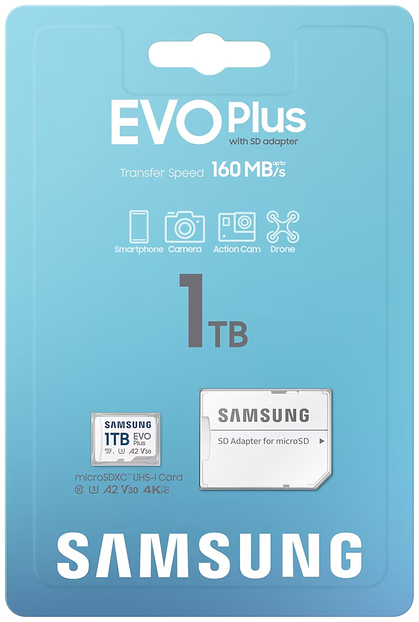 Карта памяти Samsung EVO Plus microSDXC MB-MC1T0SA 1TB купить,NaN