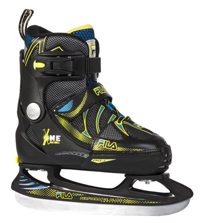 Коньки прогулочные Fila X-One Ice M 32-35 blk-yellow blue черные купить,NaN