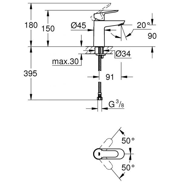 Смеситель Grohe BauEdge 23330000 хром купить,NaN
