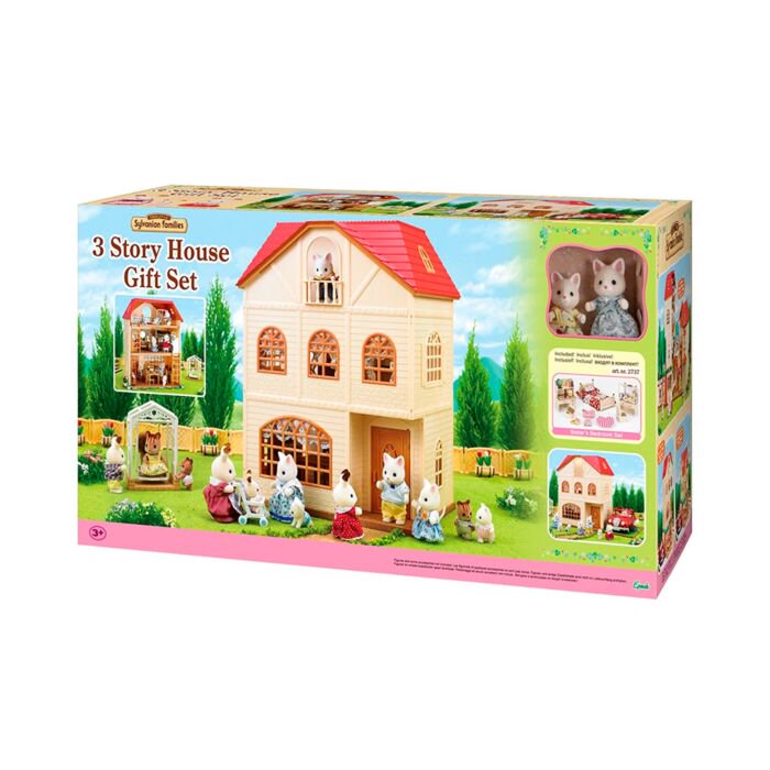 Игровой набор Sylvanian Families Трехэтажный дом подарочный набор А купить,NaN