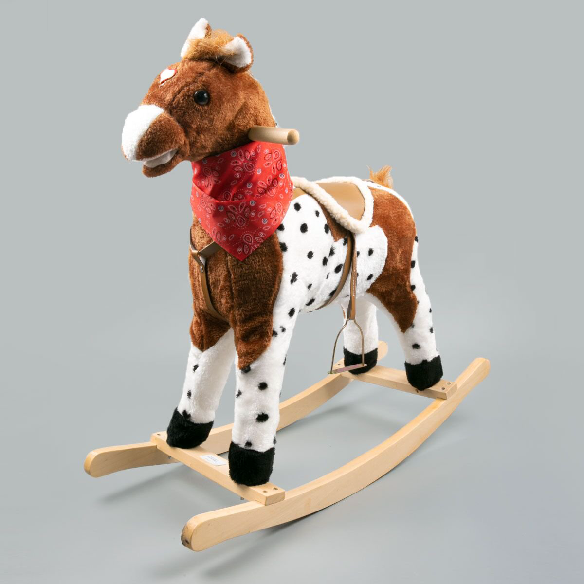 Качалка  Music horse  Лошадка светло-коричневая купить,NaN