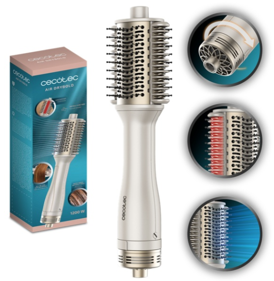 Фен-щётка Cecotec Air Dry Bold A01_EU01_109099 бежевый купить,19084