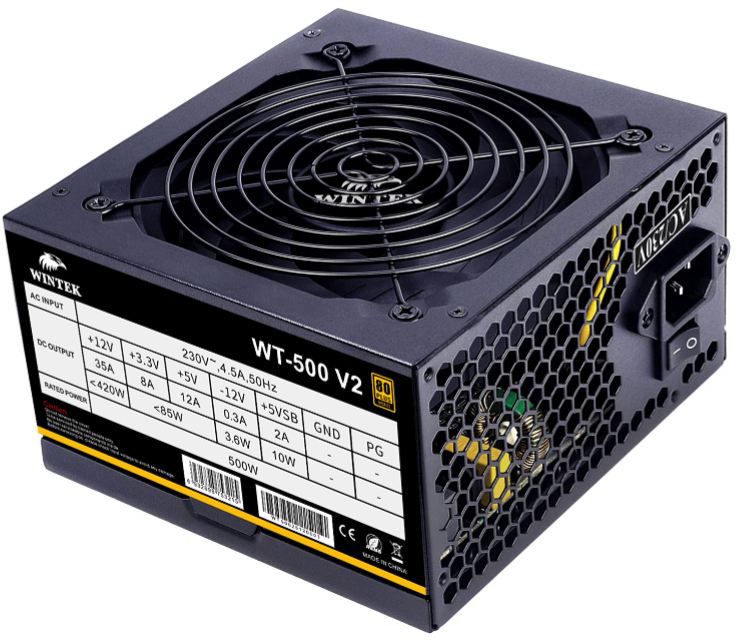 Блок питания Wintek WT-500 500W Black купить,NaN