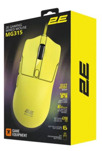 Мышь 2E Gaming MG315 2E-MG315UYW Yellow  купить,NaN