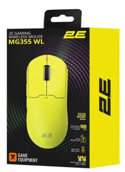 Мышь 2E GAMING MG355 W 2E-MG355UYW-WL Yellow  купить,NaN