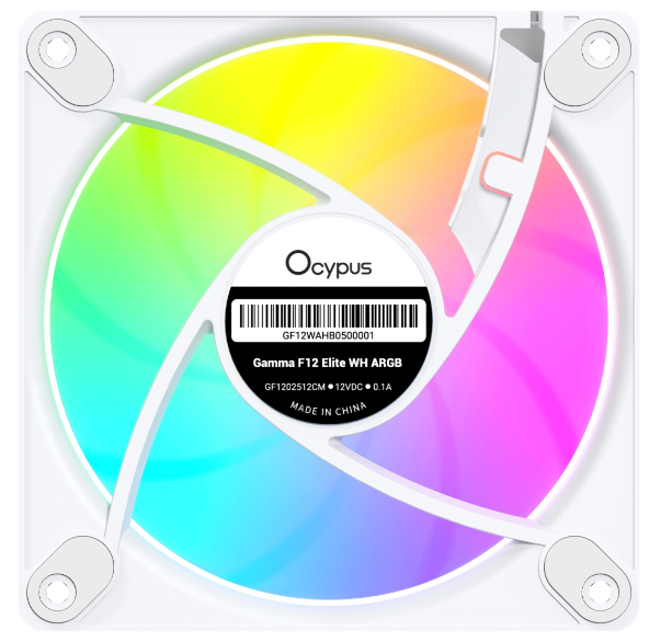 Вентилятор Ocypus Gamma-F12-WH1AM01E-GL купить,NaN