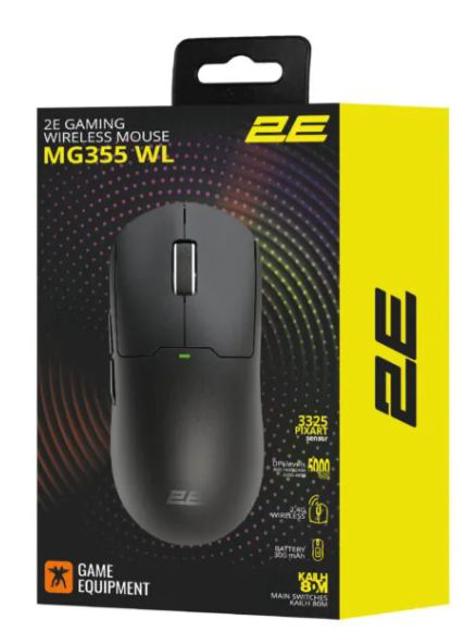 Мышь 2E GAMING MG355 WL 2E-MG355UBK-WL Black  купить,NaN